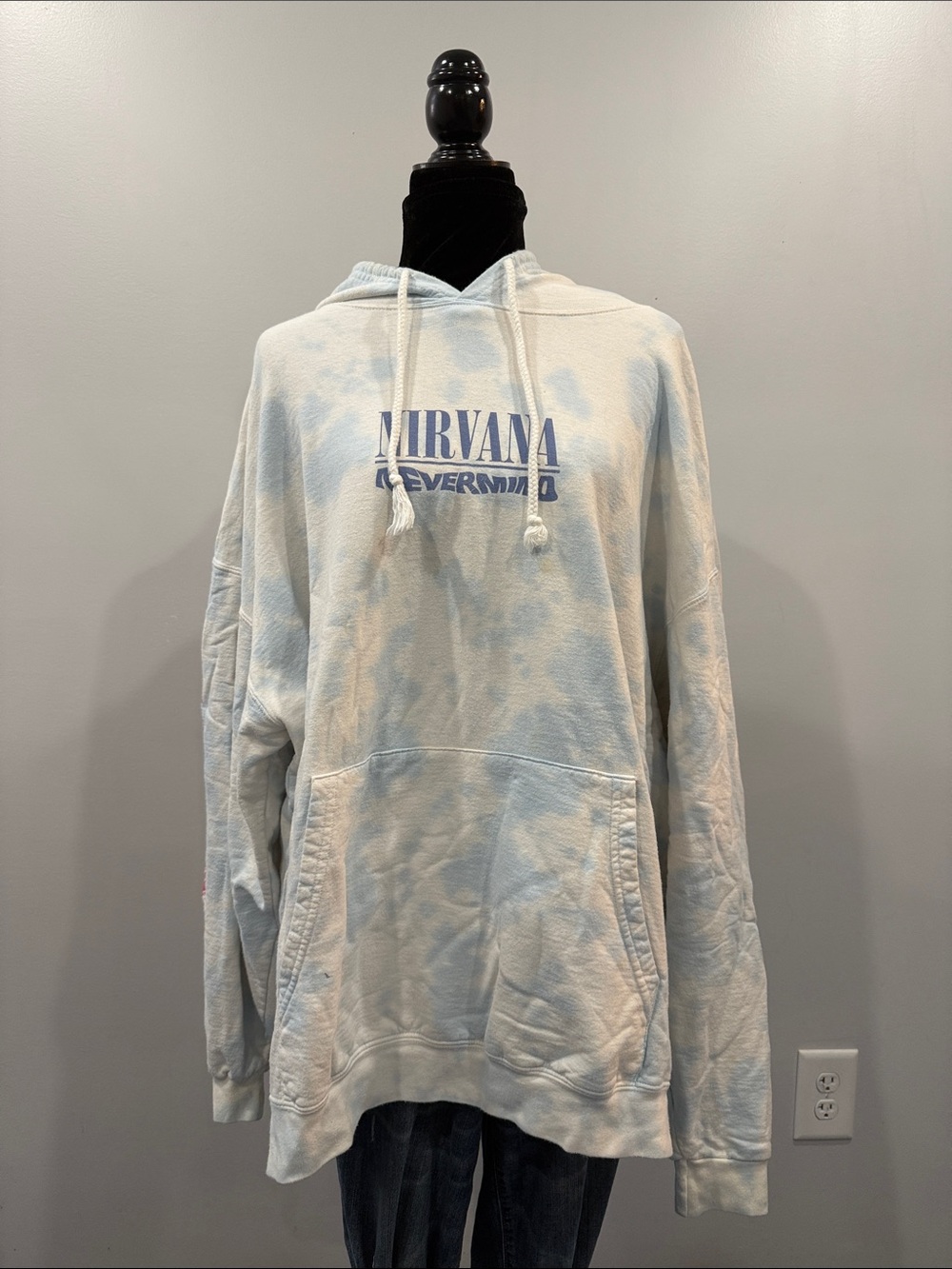 NIRVANA Light Blue Tie-Dye Hoodie